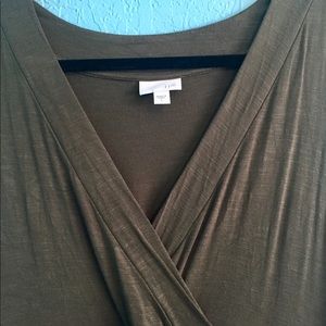 J. Jill army-green maxi dress